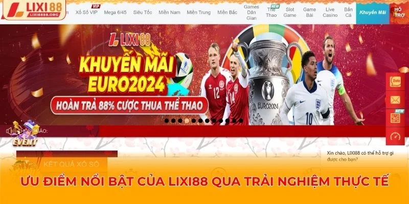 Ưu điểm lixi88 được thể hiện rõ ở nhiều khía cạnh 
